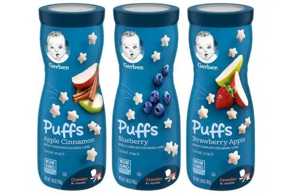 Gerber's puffs treat for small animals
